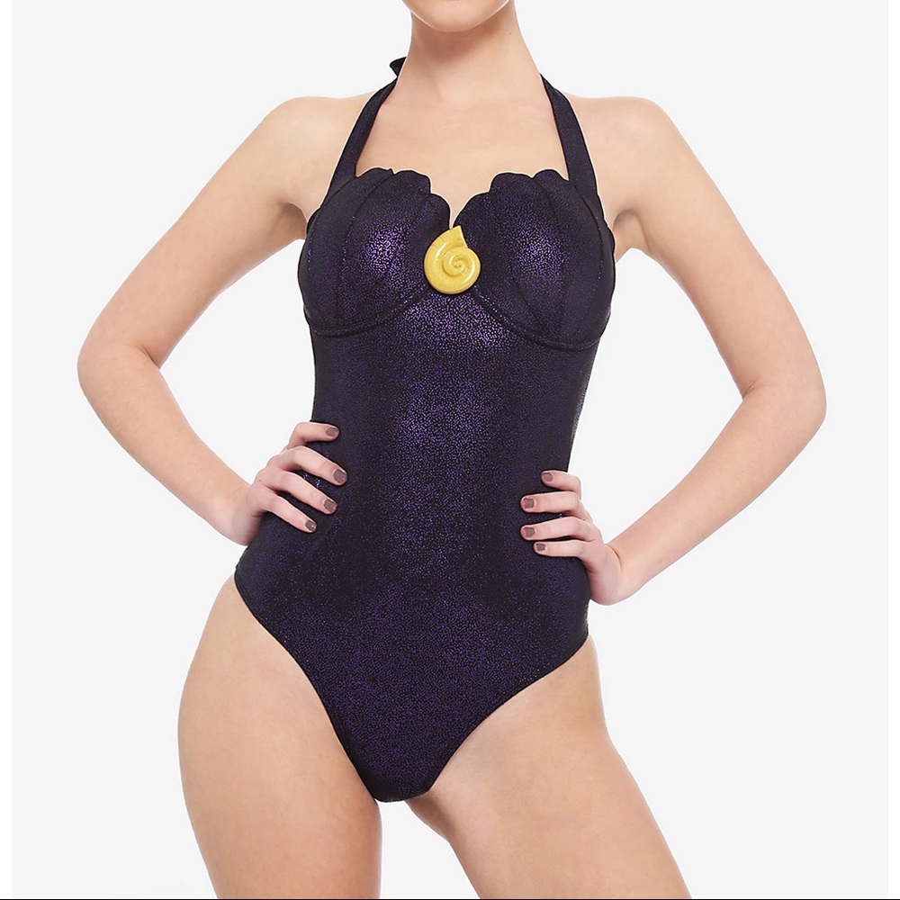 NWT Hot Topic Disney Little Mermaid Ursula One Piece Swimsuit